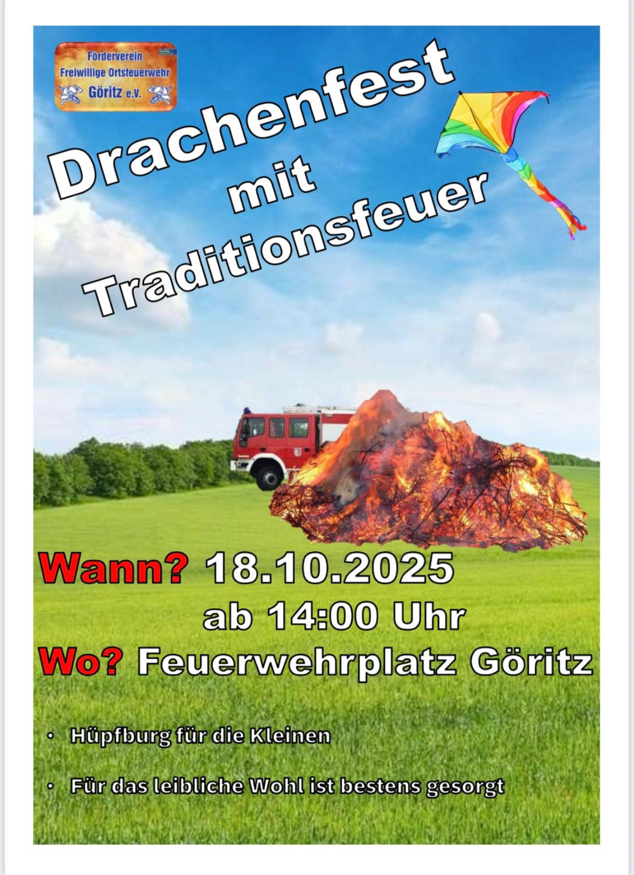 Drachenfest in der Gemeinde