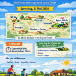 2. Fahrradrunde der Gemeinde zum Tag der offenen Tür der "Agrar Göritz"