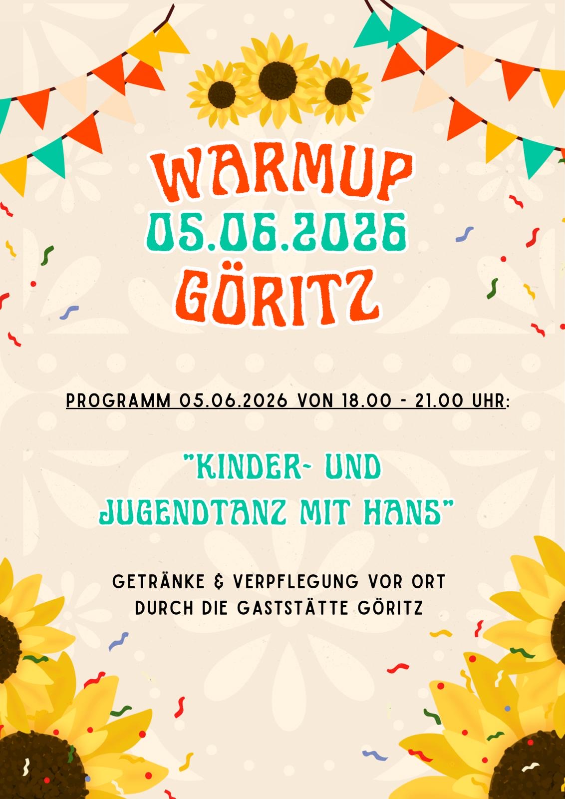Kinder und Jugenddisco als Warumup zum Dorffest